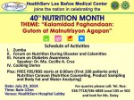 40th Nutrition Month